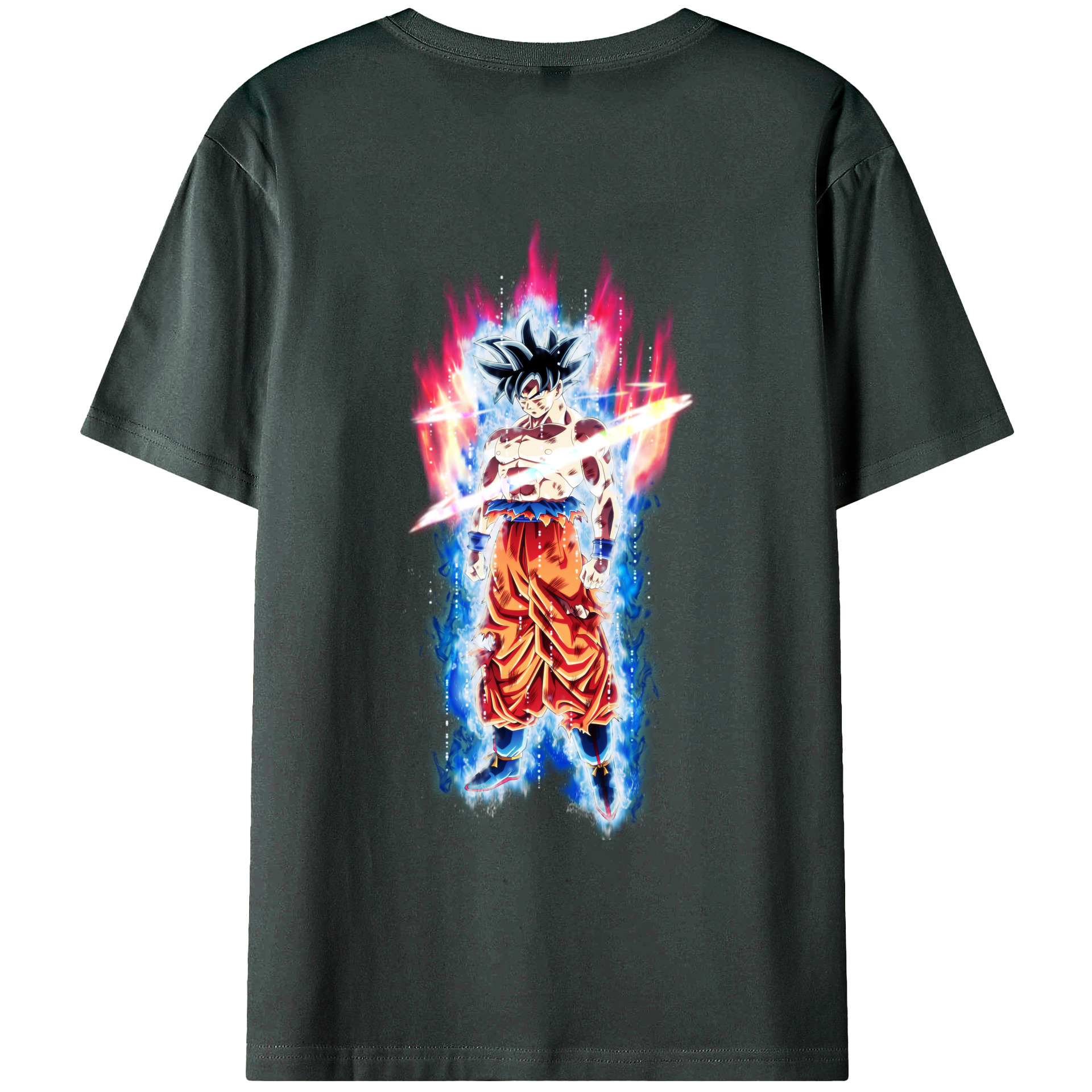（画像用） ドラゴンボール 孫悟空（そん ごくう）Son Goku カカロット DRAGON BALL Kakarotto 綿100％ メンズ半袖Tシャツ（バックプリント） 通気性